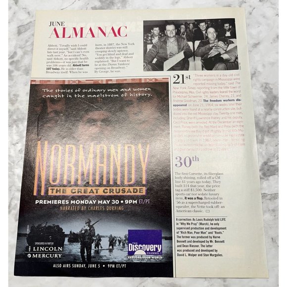 Ben & Jerrys Print Ad Vintage 1994 Ice Cream Famous Activists Carlos Santana - Picture 3 of 6